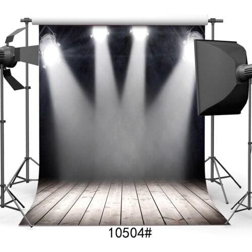 Photography Backgrounds for Photo Studio Indoor Stage Lighting Dark Vinyl Cloth Portrait Photo Backdrops for Wedding Kids Baby