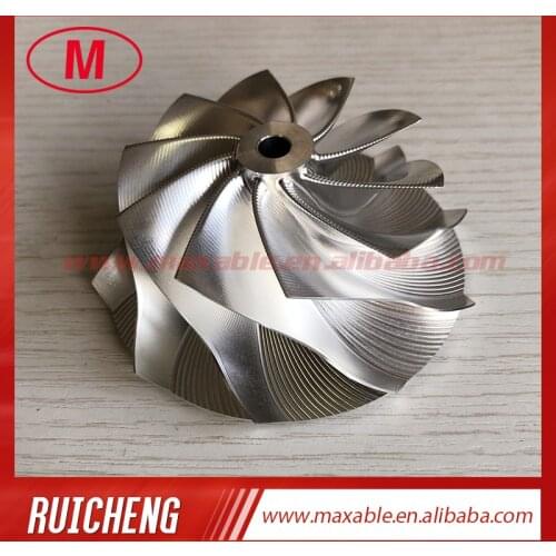 GT3582R GEN ll 10+0 blades 65.70/82.46mm point milling air curve high performance turbo billet/milling compressor wheel