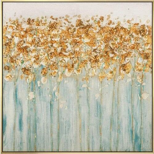 Oil Painting On Canvas Handmade Room Decoration Modern Golden Drawing New Oil Painting Hand-Painted Abstract Painting No Framed