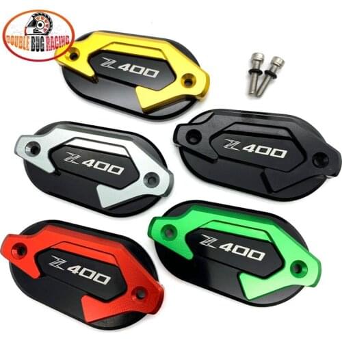 Motorcycle Aluminum Front Brake Fluid Reservoir Cover Cap Decorative Cover For KAWASAKI Z-400 19-21 Z400 Z 400 2019 2020 2021