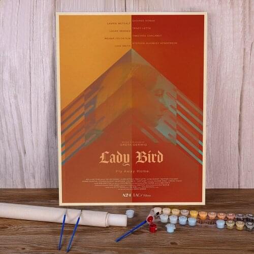 Lady Bird Movie Greta Gerwig Film Saoirse Ronan Paint By Complete Kit Oil Paints 40*50 Paiting By Drawing