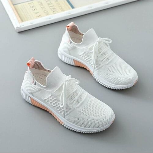 Hot Sale Brand Women Running Shoes Platform Sneakers Woman Athletic Breathable Lace Up Sport Shoes Basket Femme Zapatillas Mujer