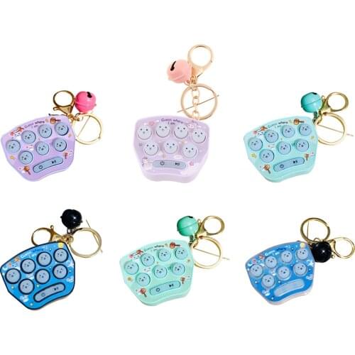 Mini Hamster Memory Game Toy Keychain Led Electronic Hamster Button Game Machine Q6PD