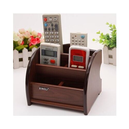 Fashion wooden storage box desk organizer office desk storage box makeup box for home decoration SNH008
