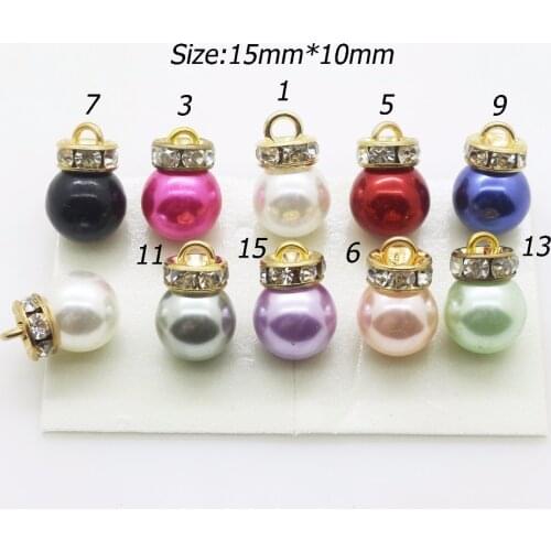 New 10Pcs/set 10mm Round Sewing Buttons Pearl Buttons for Clothing Sewing Accessories Women Baby Clothing Scrapbooking DIY