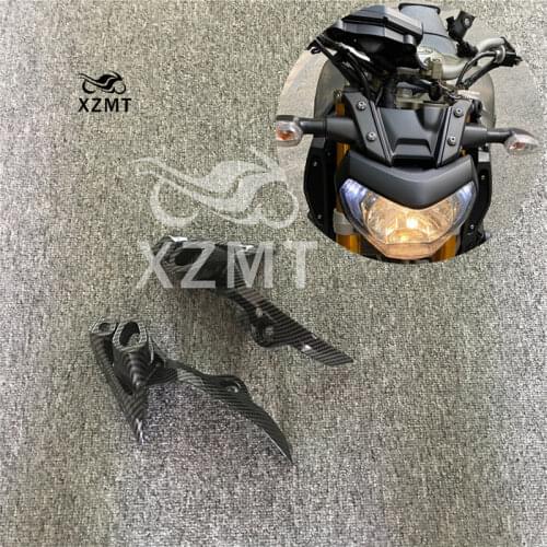 Carbon fiber paint Motorcycle Headlight Side Turn Signal Cover Fairing Fit For YAMAHA MT-09 FZ09 MT09 FZ-09