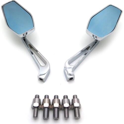 Aftermarket free shipping motor parts For most motorcycle Honda Suzuki Kawasaki Yamaha Harley with 8mm or 10mm clockwise CHROME