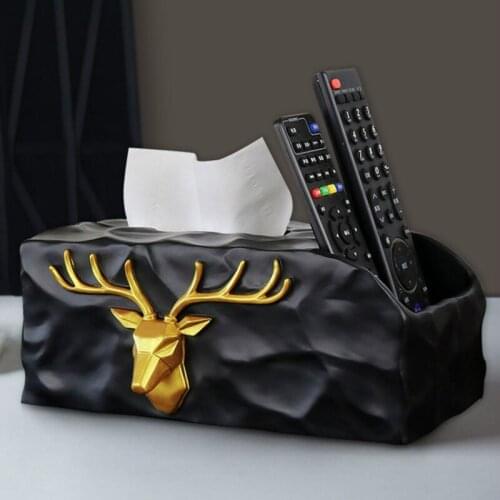 Nordic Luxury Tissue Boxes Creative Simple Living Room Modern Organizer Tissue Boxes Boite A Rangement Home Garden DB60ZJ