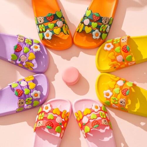 Girls Slippers Soft Bottom Non-slip Home Indoor Cute Baby Slippers Cartoon Slipperss Summer Slippers For Women Cute Slippers