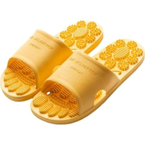 Cool 2020 New Women Indoor Floor Flat Shoes Girl Non-slip Flip Flops Bath Home Slippers Female Comfy Massage Zapatillas Hot Sale