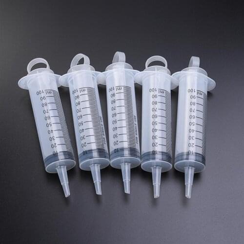 5pcs 5/10/20/60ml Luer Lock Syringes Industrial Grade Glue Applicator Syringe Without Needle