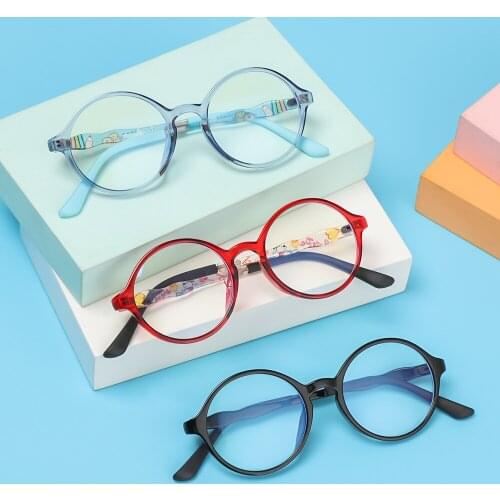 Ultralight anti-blue glasses candy color cute round frame childrens glasses goggles computer goggles