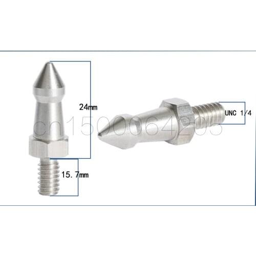 Universal stainless steel 1/4 3/8 M8 Tripod Spike for Manfrotto Gitzo Benro RRS SIRUI Camera Tripod foot