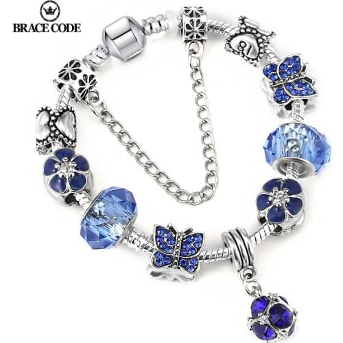 Spring/Summer Violet Charm With Silver Plated Snake Bone Chain Bracelet Female Fine Jewelry Girlfriend Brand Bracelets Gifts