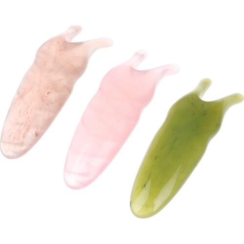 Y-shaped Natural Quartz Jade Fork Massage Plate Nose Massage Face Guasha Scrap
