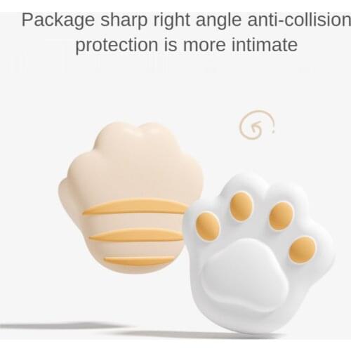 1Pcs Baby Cute Cat Paw Safety Silicone Protector Table Furniture Corner Protection Children Safety Anticollision Edge & Guards