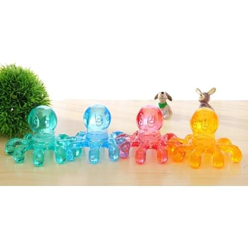 1pcs Relieving Neck Abdomen Back Muscle Pain Handheld Octopus Massager Portable Crystal Massage
