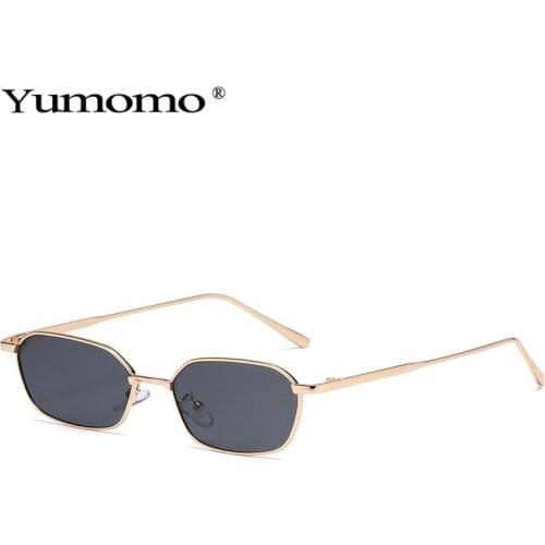 2021 Fashion Small Polygon Sunglasses Women Men Brand Design Sun Glasses Vintage Retro Female Ocean Color Square Eyewear UV400