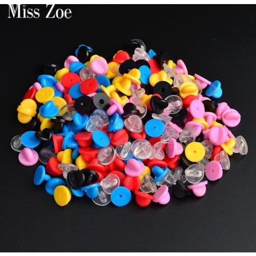 30pieces/lot Brooch pin buckle metal black red blue pink yellow Clasps for custom pin Jewelry Accessories and Parts