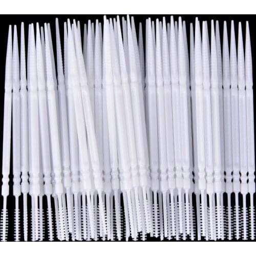 300pcs Interdental Brush Teeth Oral Hygiene Cleaner Stick Flosser Tooth Pick Dental Flosser Tooth Brush ToothPicks