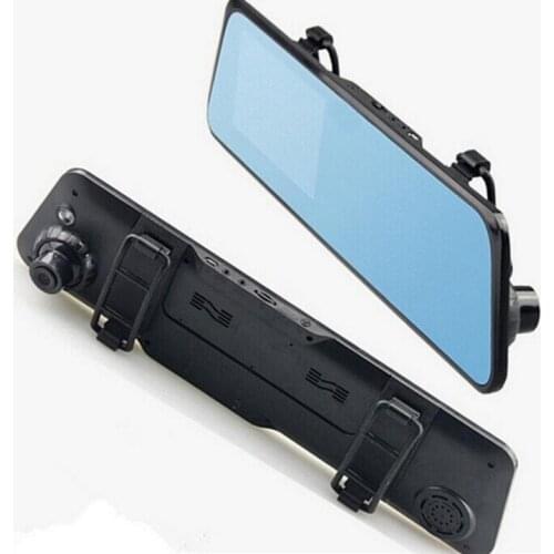 4.3 inch Rearview Mirror G-Senor video Recorder Car DVR Full 1080P Dual lens Night Vision 2X140 Degree dash camera