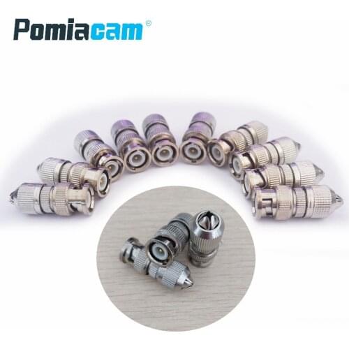 50pcs/lot BNC Connector Male for Cable, Cable Screwing, For CCTV Camera Surveillance Kit