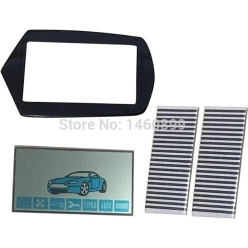 A91 flexible cable A91 LCD display + keychain Glass Cover Case for StarLine A91 lcd remote control Key with Zebra Stripes Paper