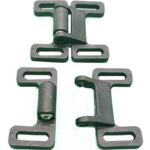 Aluminum profile accessories Double-head butterfly nylon door butterfly door bumper black nylon door stopper