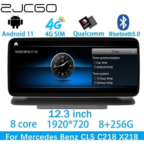 ZJCGO Car Multimedia Player Stereo GPS DVD Radio Navigation Android Screen System for Mercedes Benz CLS C218 X218 CLS220 CLS250