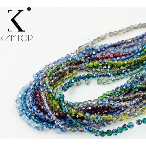 Football Faceted Austrian crystal beads 4mm 98pcs High quality Round sphere crystal Loose beads for jewelry making bracelet DIY