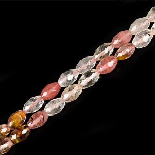 Pick Size 8*12mm Watermelon Peel Crystal with Cool oval For light Multicolor Chain Faceted loose beads 15inch gem H2677