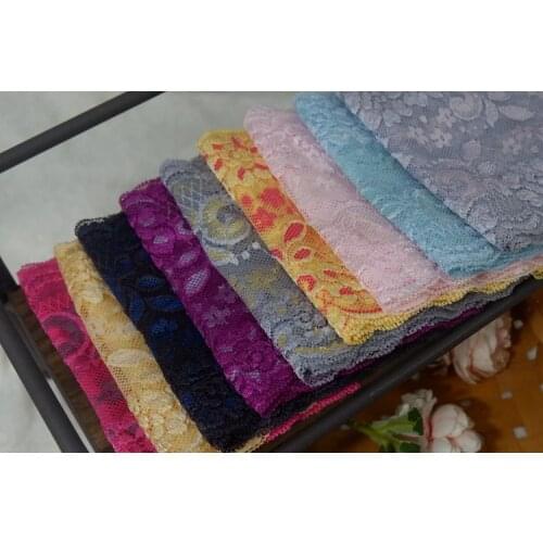 Cheap 14cm-15cm 3meters/lot Colored 2color Mixed Kinted Woven Lace Trim Ealstic Material Handmade Doll Decoration X904