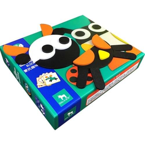 Children Montessori Early Learning Puzzle Animals Jigsaw Puzzle Wood Toys Multifunctional Creative Fun Puzzle Toys Gifts for Kid