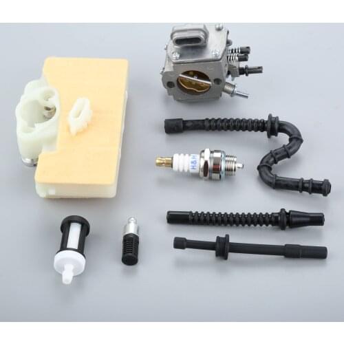 1 Set Carburetor Carb & Air Oil Filter Fuel Line Spark Plug Repower Kit for STIHL MS290 MS310 MS390 029 039 Chainsaw Garden Tool