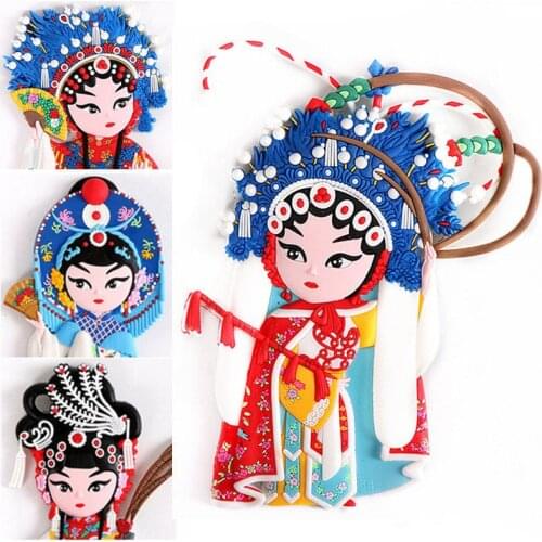 Chinese Characteristics Peking Opera Refrigerator Magnet Stickers Four Ancient Beauties Gift Household Decor Crafts Collection