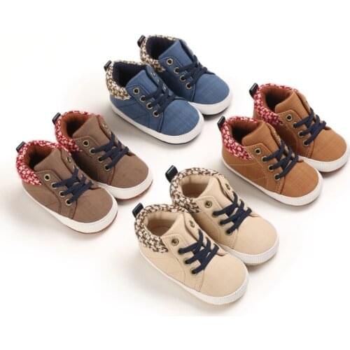 New Canvas Classic Sports Shoes Newborn Baby Boys Girls First Walkers Shoes Infant Toddler Soft Sole Anti-slip Baby Shoes Winter