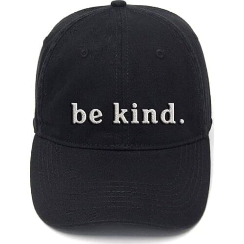Lyprerazy Be Kind. Washed Cotton Adjustable Men Women Unisex Hip Hop Cool Flock Printing Baseball Cap