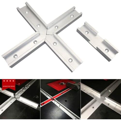 200mm Cross T-track Connector Set 30 Type T-slot Miter Track Jig Fixture Slot Connector H88F