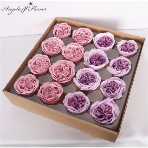 New Artificial Austin Soap Flower Head Giant Soap Flower Ecuador Rose Valentines Day Gift wedding home Christmas decor16pcs/lot