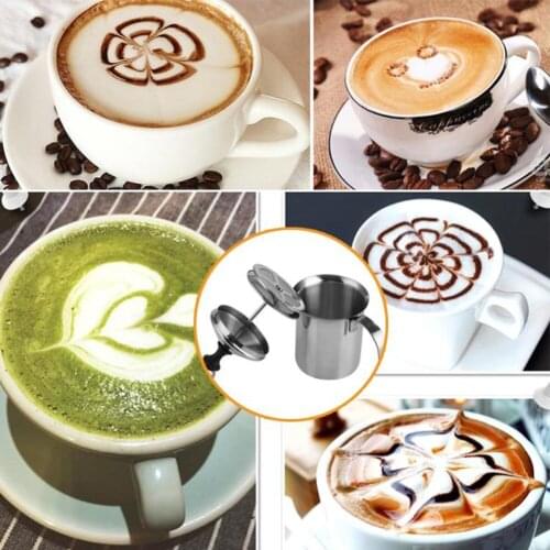 NEW Stainless steel Coffee Milk Bubbler Cappuccino Creamer Milk Foam presses Milk Frother 400/800ml