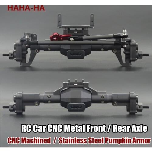 CNC Machined Aluminum Alloy Front and Rear Portal Axle for 1/10 RC Crawler Car Axial SCX10 I SCX10 II RGT 86100 Redcat GEN8