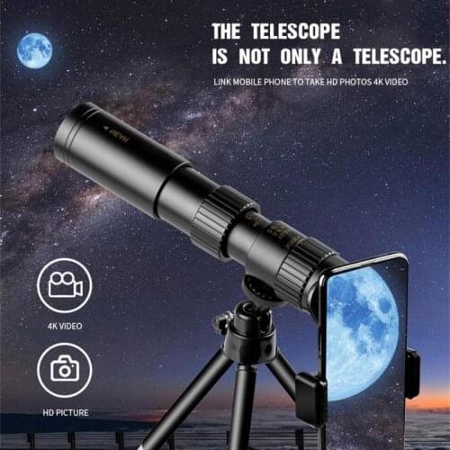 10-300X40 Professional Monocular Telescope Hd Powerful Full Steel Portable Binoculars High Quality Take Photo for Camping