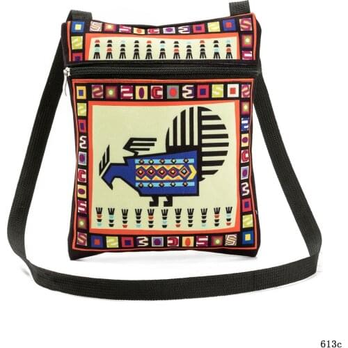 Designed womens one-shoulder handbag polyester printing mobile phone bags fashion messenger bag