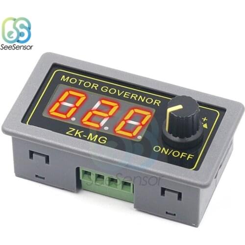 DC 5-30V 12V 24V 5A 150W DC Motor Controller PWM Adjustable Speed Digital Display Encoder Duty Ratio Frequency MAX 15A ZK-MG
