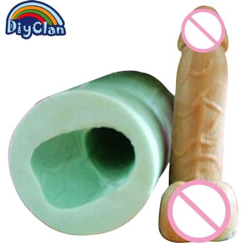 Temperament Interest Male Sexy Penis Mould DIY Silicone Soap Mold Molds For Chocolate Candle Making Kitchen Baking Tools