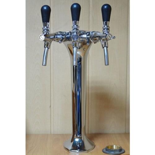 Homebrew silver beer tap stand, pub beer dispenser,silver color bar beer column