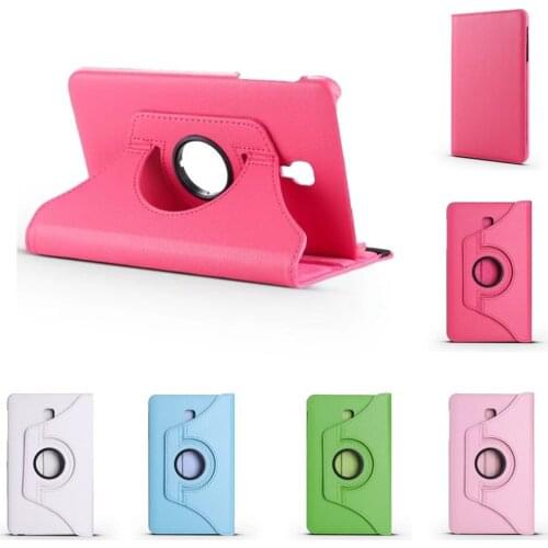 360 Degree Rotating Leather Smart Funda Tablet Luxury PU Leather case Cover for Samsung Galaxy Tab A 8.0 T380 T385 2017 8.0 inch