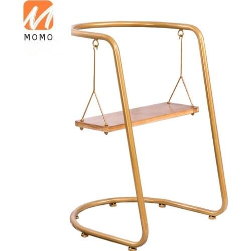 High-End Luxury Iron Chair Home Art Personalized Dining Chair Swing Milk Tea Shop Table and Chair Simple