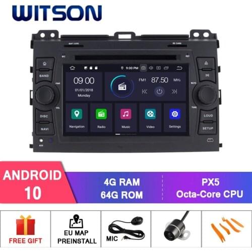 WITSON Android 10.0 IPS HD Screen For TOYOTA PRADO 120 Car Multimedia System Car Multimedia Player Stereo AutoAudio GPS Navi