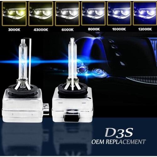 1 Pair Universal 35W 55W D3S 4300K 5000K 6000K 8000K 10000K 12000K Car Light HID Headlight Lamp Bulb 12V Motorcycles